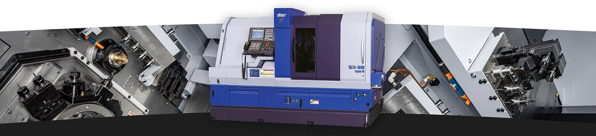 The new SX-38 sliding head lathe